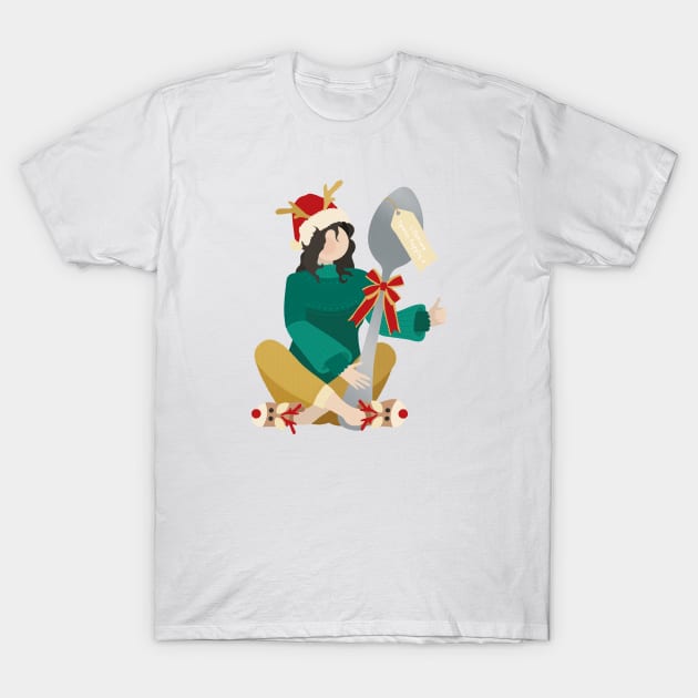 Spoon For Christmas T-Shirt by yourachingart